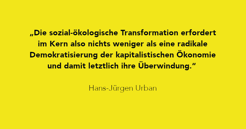 Zitat von Hans-Jürgen Urban aus agora42 1/2023 ZUSAMMENBRUCH
