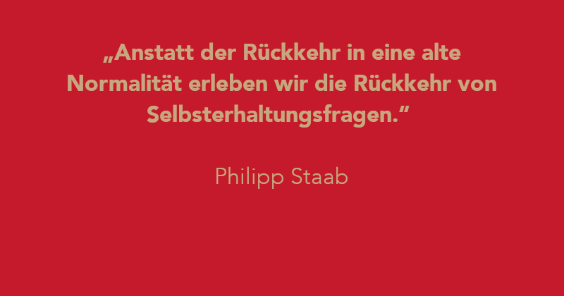 Zitat von Philipp Staab aus agora42 2/2023 WERT/E