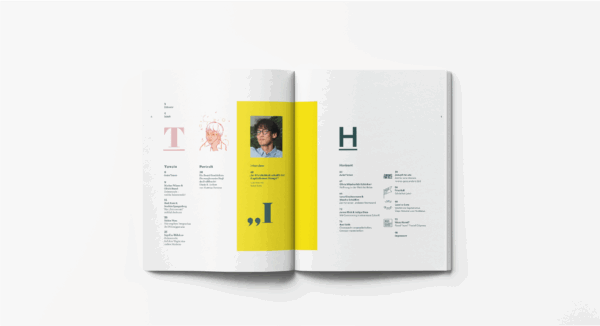 Das Inhaltsverzeichnis der Ausgabe ZEITENWENDE.